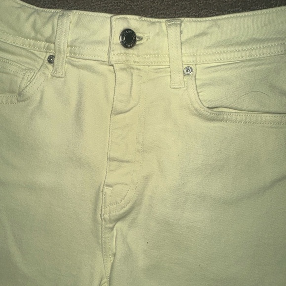 Mavi Rosie Denim Shorts in Sherbert Green - Picture 7 of 7